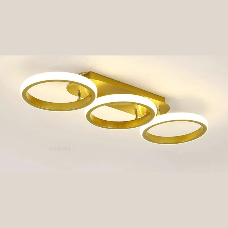 Moderner LED Ring-Kronleuchter – Minimalistische Deckenleuchte für Wohnzimmer und Essbereich