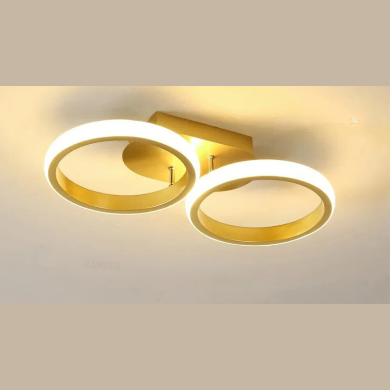 Moderner LED Ring-Kronleuchter – Minimalistische Deckenleuchte für Wohnzimmer und Essbereich