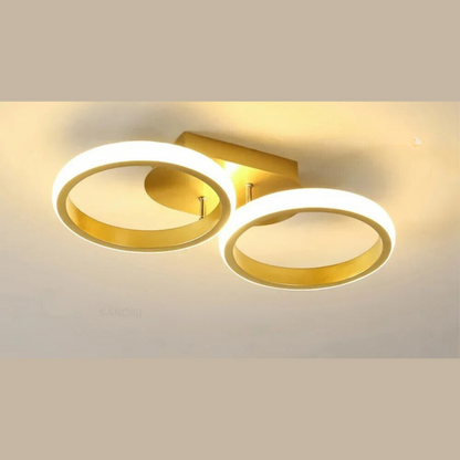 Moderner LED Ring-Kronleuchter – Minimalistische Deckenleuchte für Wohnzimmer und Essbereich