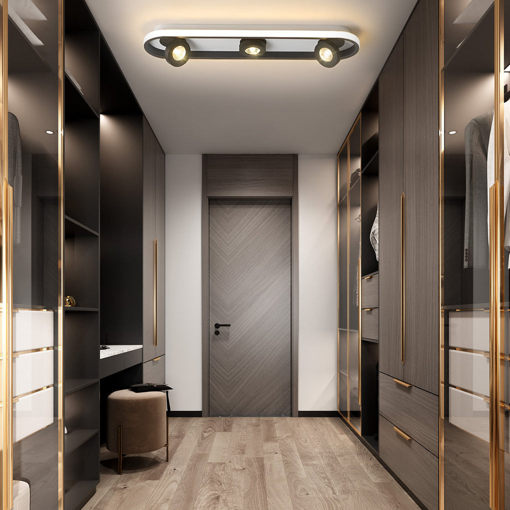 LED Abgerundete Rechteckige Deckenleuchte – Verstellbarer Decken-Spot für Flur und Wohnzimmer