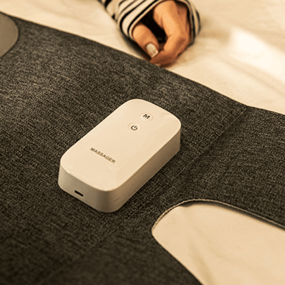 Kabelloses Air‑Compression Beinmassagegerät mit Heizfunktion, 3 Modi & Verstellbarem Klettverschluss