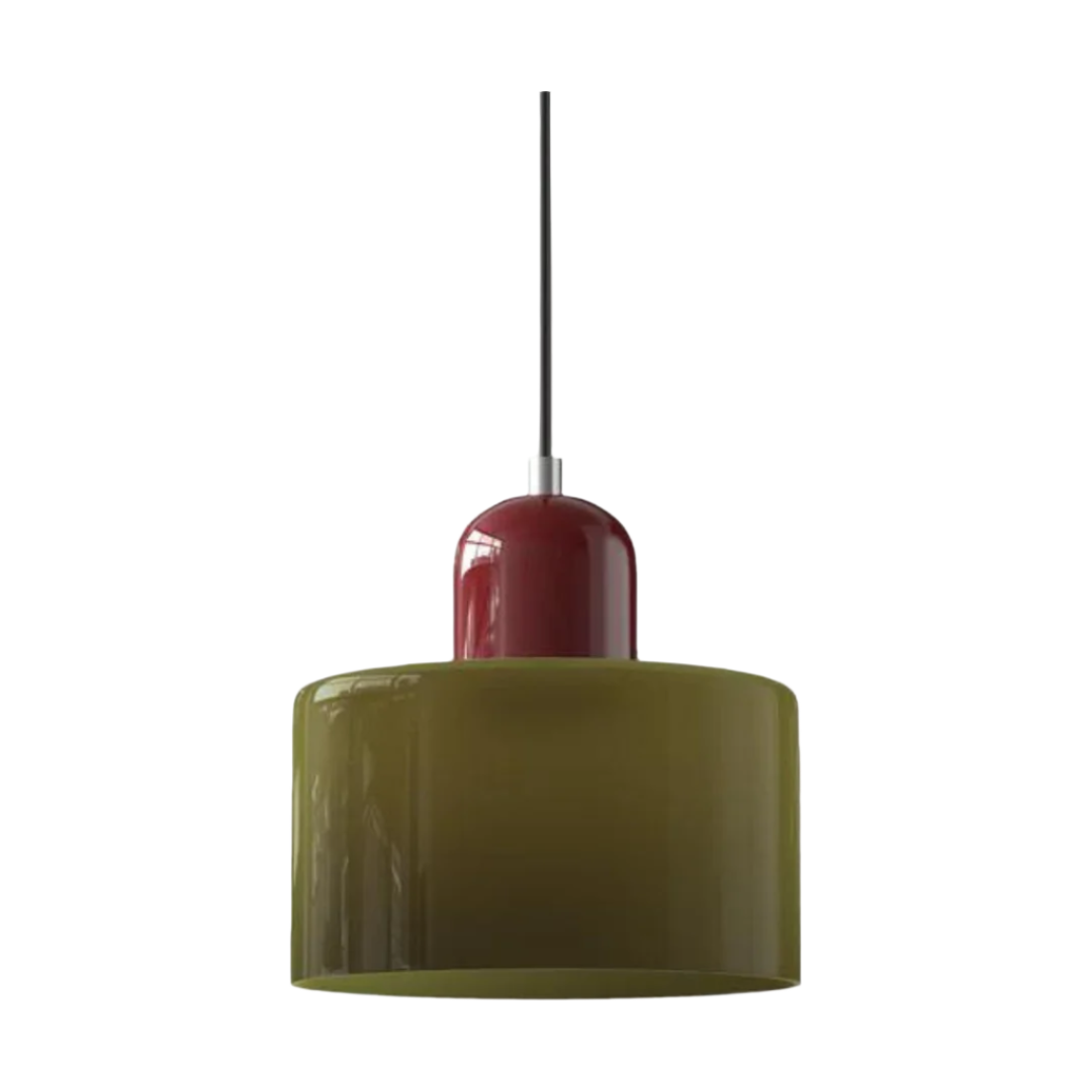 LumiGlas Design-Pendelleuchte - Europäische Retro Zylinder Pendelleuchte