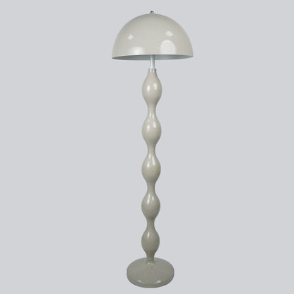 Scandinavian LED floor lamp in cream with dimmable brightness – height-adjustable minimalist design lamp for living room, bedroom & reading corner