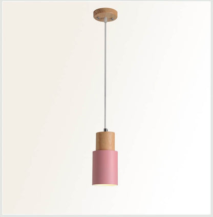 Nordic Macaron Cylinder Aluminium 1-Light Single LED Pendelleuchte