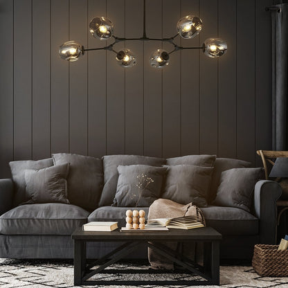 Moderne LED Pendelleuchte mit verstellbarer Höhe und warmem Licht – Ideal für Wohnzimmer oder Esszimmer