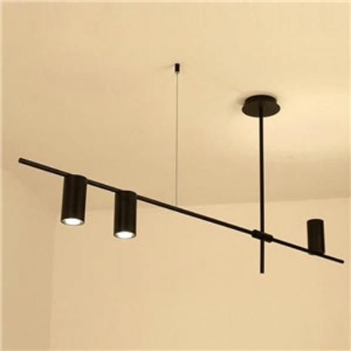 Moderne Lineare Pendelleuchte in Schwarz – Minimalistische Hängelampe für Küche, Esstisch & Thekenbeleuchtung