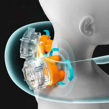 Premium Wiederaufladbares Nacken‑& Schulter‑Heizkissen mit Massagefunktion