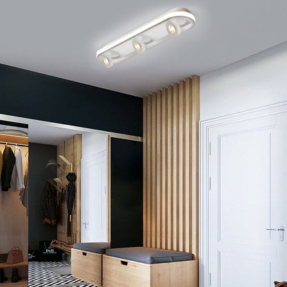 LED Abgerundete Rechteckige Deckenleuchte – Verstellbarer Decken-Spot für Flur und Wohnzimmer