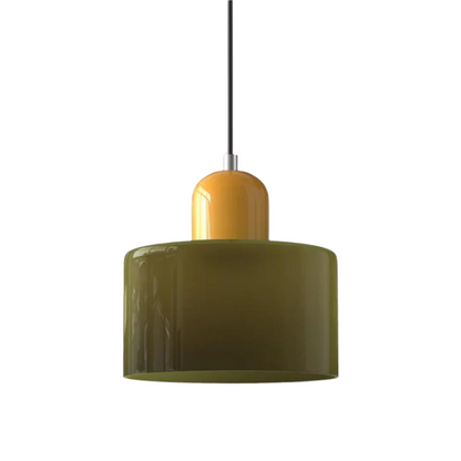 LumiGlas Design-Pendelleuchte - Europäische Retro Zylinder Pendelleuchte