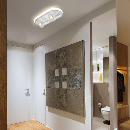 LED Abgerundete Rechteckige Deckenleuchte – Verstellbarer Decken-Spot für Flur und Wohnzimmer