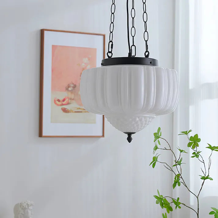 Klassische Pendelleuchte im Vintage-Stil – Deckenlampe mit Kettenaufhängung für Esszimmer, Wohnzimmer & Flur