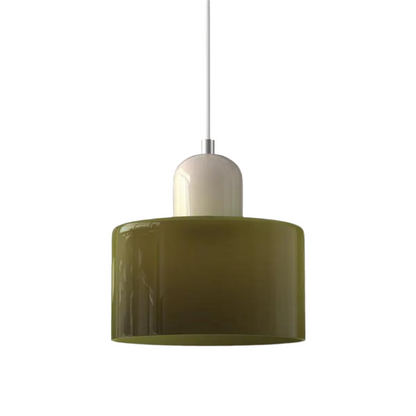 LumiGlas Design-Pendelleuchte - Europäische Retro Zylinder Pendelleuchte