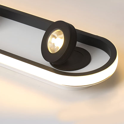 LED Abgerundete Rechteckige Deckenleuchte – Verstellbarer Decken-Spot für Flur und Wohnzimmer