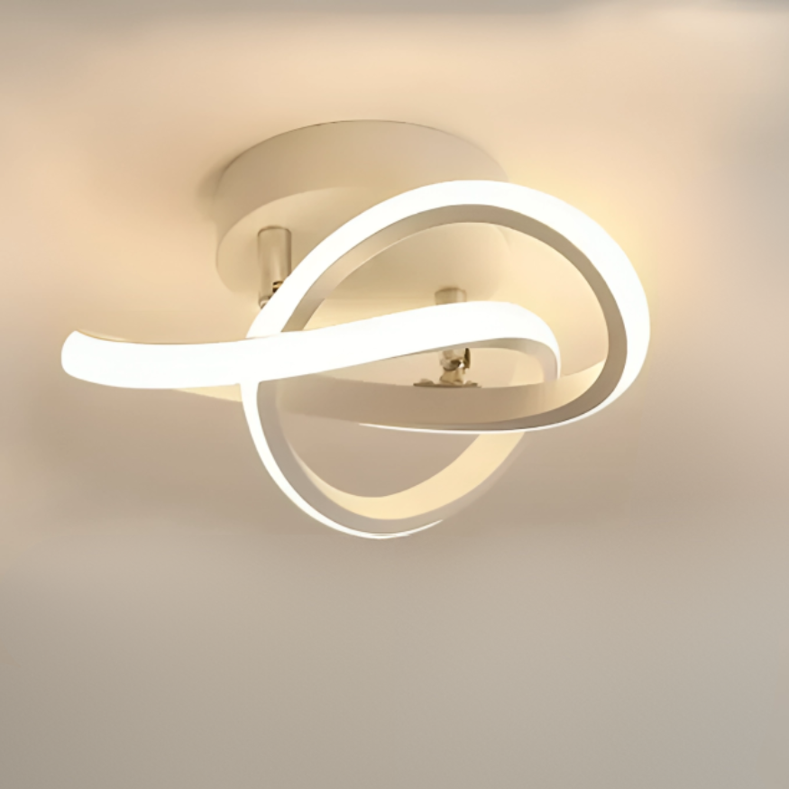 Moderne LED-Deckenleuchte, 2-Ring-Design