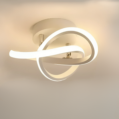 Moderne LED-Deckenleuchte, 2-Ring-Design