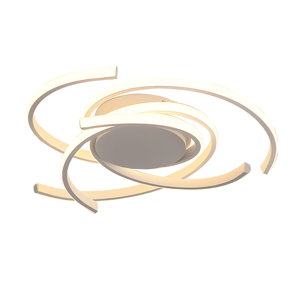 Moderne Deckenleuchte im Wirbel-Design – Eisen LED Deckenlampe zur direkten Montage