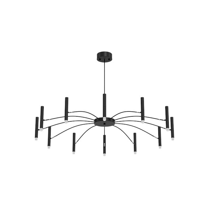 Moderne LED-Deckenleuchte im Spinnennetz-Design – Verstellbarer Kronleuchter mit 16 Armen für Wohnzimmer, Loft oder Esszimmer