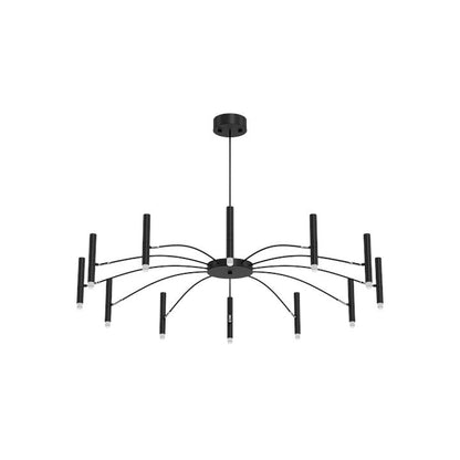 Moderne LED-Deckenleuchte im Spinnennetz-Design – Verstellbarer Kronleuchter mit 16 Armen für Wohnzimmer, Loft oder Esszimmer