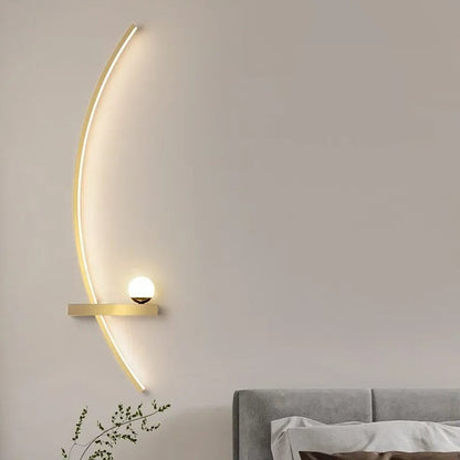 Kurvsfär  – Minimalistische LED-Wandleuchte