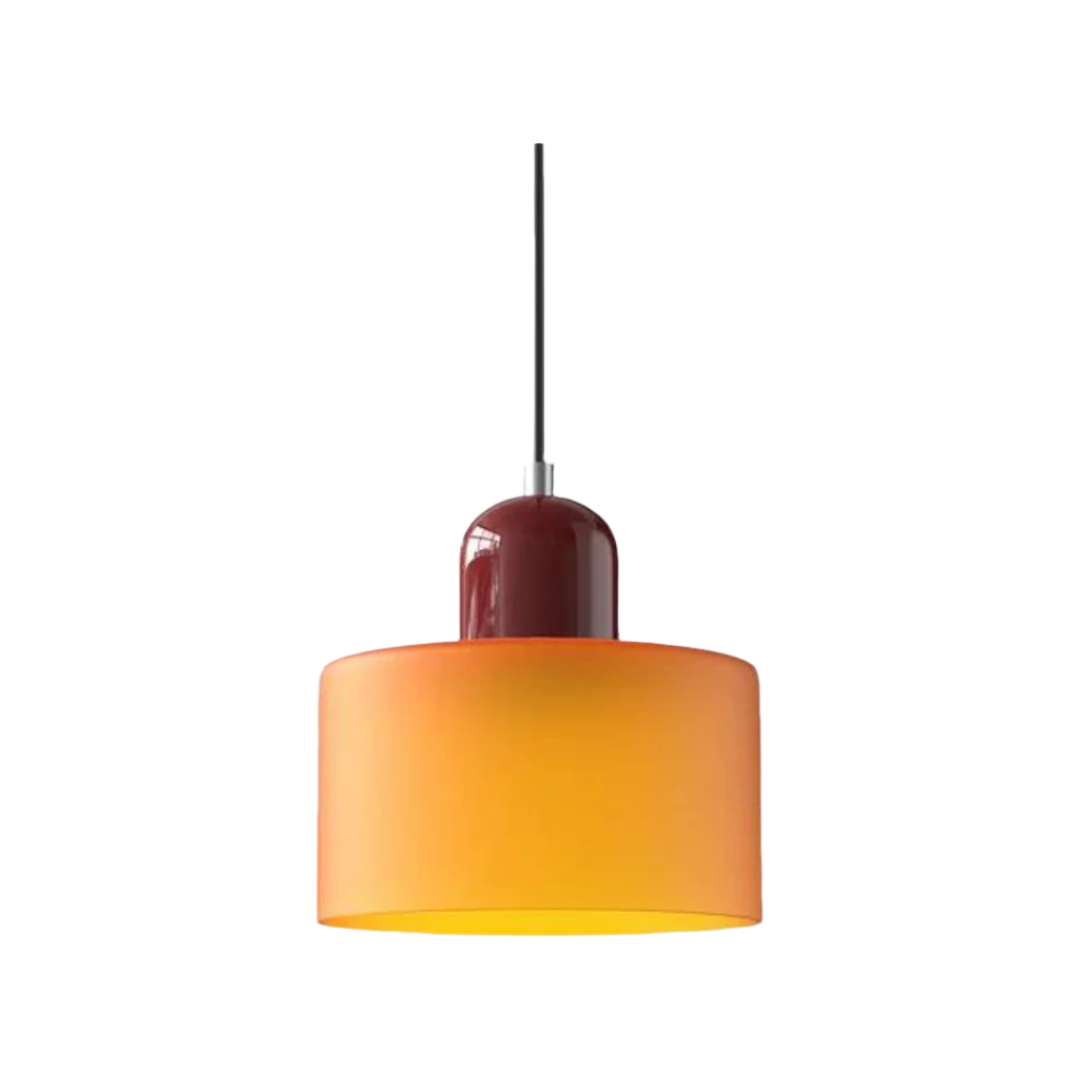 LumiGlas Design-Pendelleuchte - Europäische Retro Zylinder Pendelleuchte