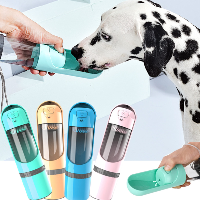 2-in-1 Reise-Wasser- und Futterflasche für Hunde – Auslaufsicher & BPA-frei
