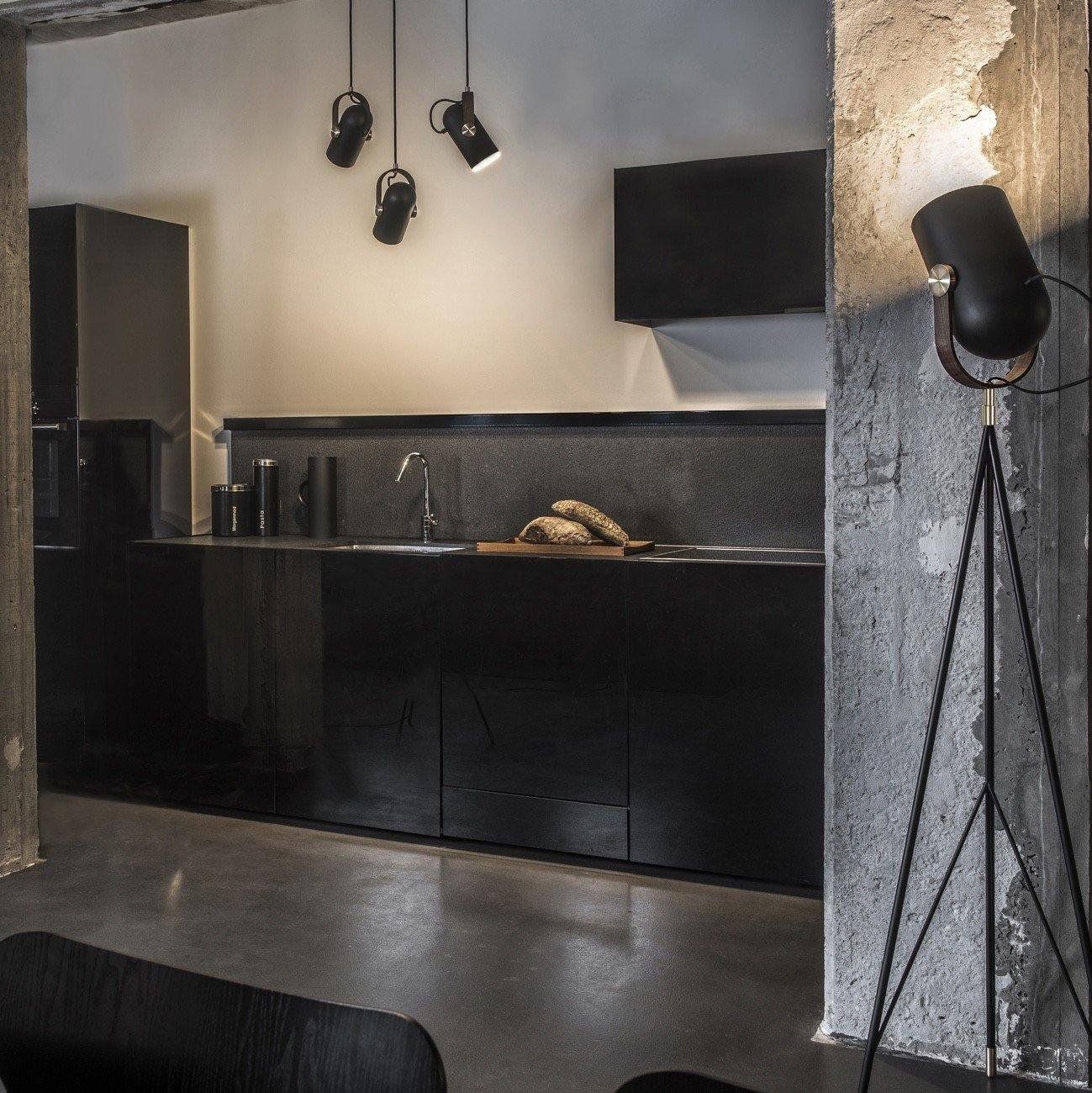 Moderne Zylinder-Pendelleuchte aus Holz & Metall – Verstellbare Designer-Hängelampe für Küche & Arbeitsbereich