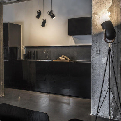 Moderne Zylinder-Pendelleuchte aus Holz & Metall – Verstellbare Designer-Hängelampe für Küche & Arbeitsbereich