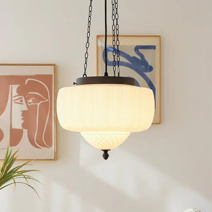 Klassische Pendelleuchte im Vintage-Stil – Deckenlampe mit Kettenaufhängung für Esszimmer, Wohnzimmer & Flur