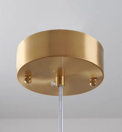 Luxuriöse Glas-Pendelleuchte mit LED-Lichterketten – Designer Hängelampe für Esszimmer, Wohnzimmer & Hotels – Vintage Modern Glamour