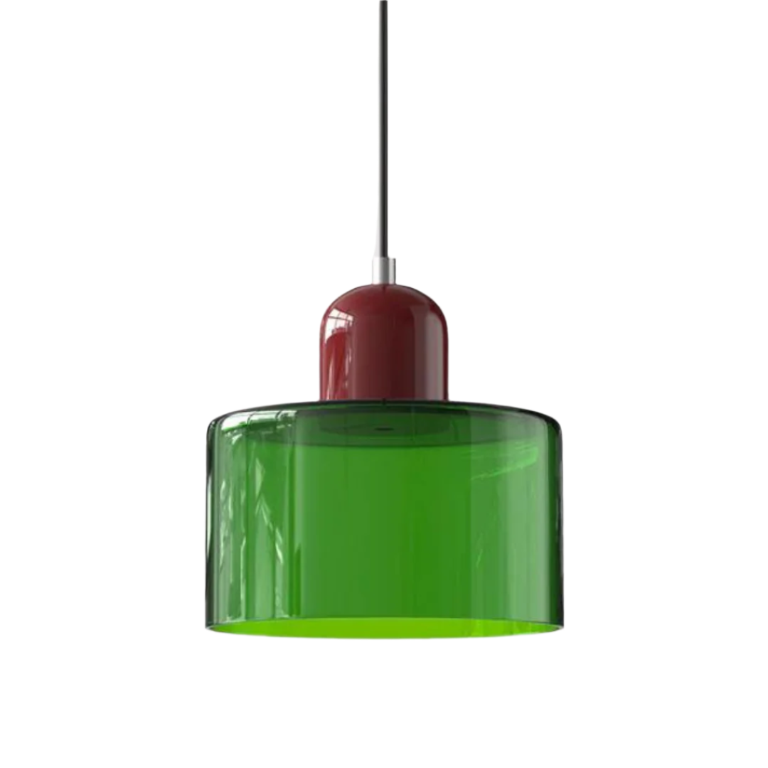 LumiGlas Design-Pendelleuchte - Europäische Retro Zylinder Pendelleuchte
