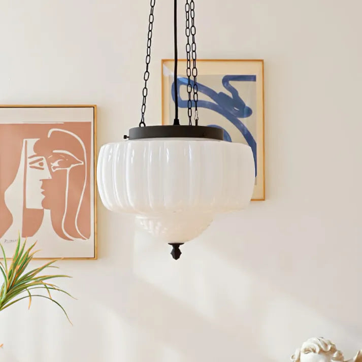 Klassische Pendelleuchte im Vintage-Stil – Deckenlampe mit Kettenaufhängung für Esszimmer, Wohnzimmer & Flur