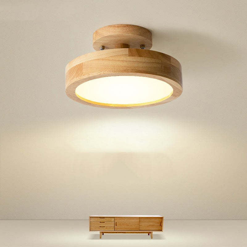 Moderne LED-Deckenleuchte aus Holz – Quinn Deckenlampe für Wohnzimmer, Flur, Schlafzimmer und Esszimmer