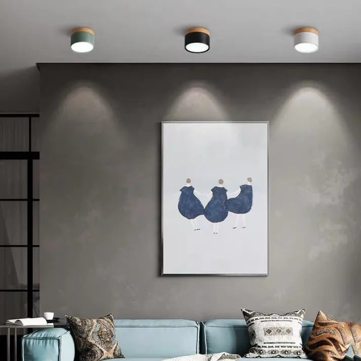 Moderne LED Deckenstrahler Rund – Aufbauleuchten für Wohnräume, Flur & Küche – Deckenleuchte im minimalistischen Stil