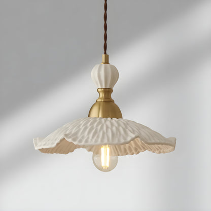 FleurBrass Light - Moderne Japanische Transparente Hängelampe