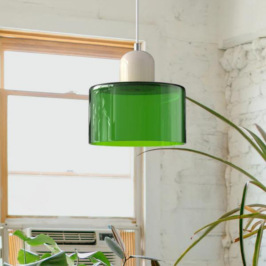 LumiGlas Design-Pendelleuchte - Europäische Retro Zylinder Pendelleuchte