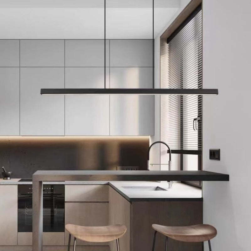 Moderne LED Pendelleuchte Schwarz – Dimmbares Licht für Esstisch, Küche & Büro