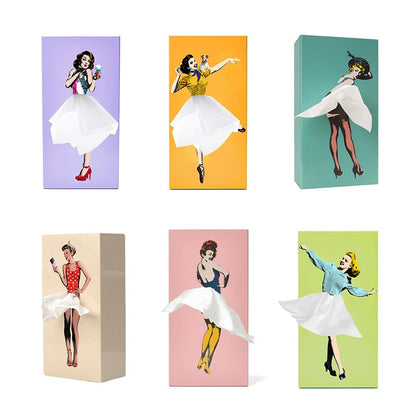 Taschentuchbox „Flying Skirt" - Elegant Tissue Box | HomeDecor Essentials