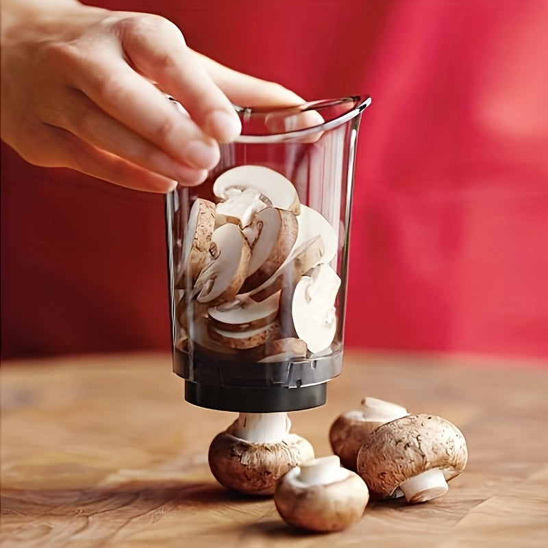 3-in-1 Manueller Schneider & Gemüseschneider – Schneiden, Hacken & Würfeln mit austauschbaren Klingen