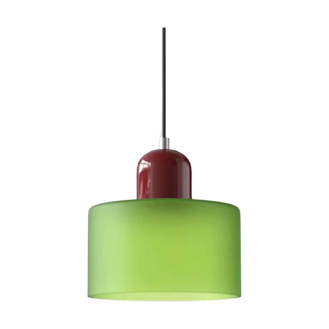 LumiGlas Design-Pendelleuchte - Europäische Retro Zylinder Pendelleuchte