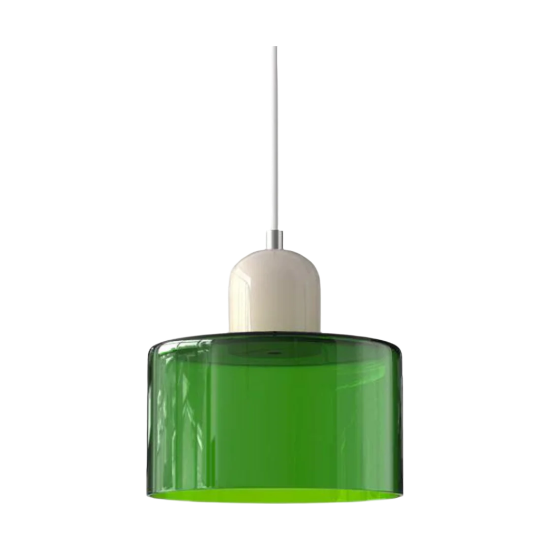 LumiGlas Design-Pendelleuchte - Europäische Retro Zylinder Pendelleuchte