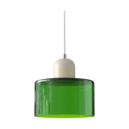 LumiGlas Design-Pendelleuchte - Europäische Retro Zylinder Pendelleuchte