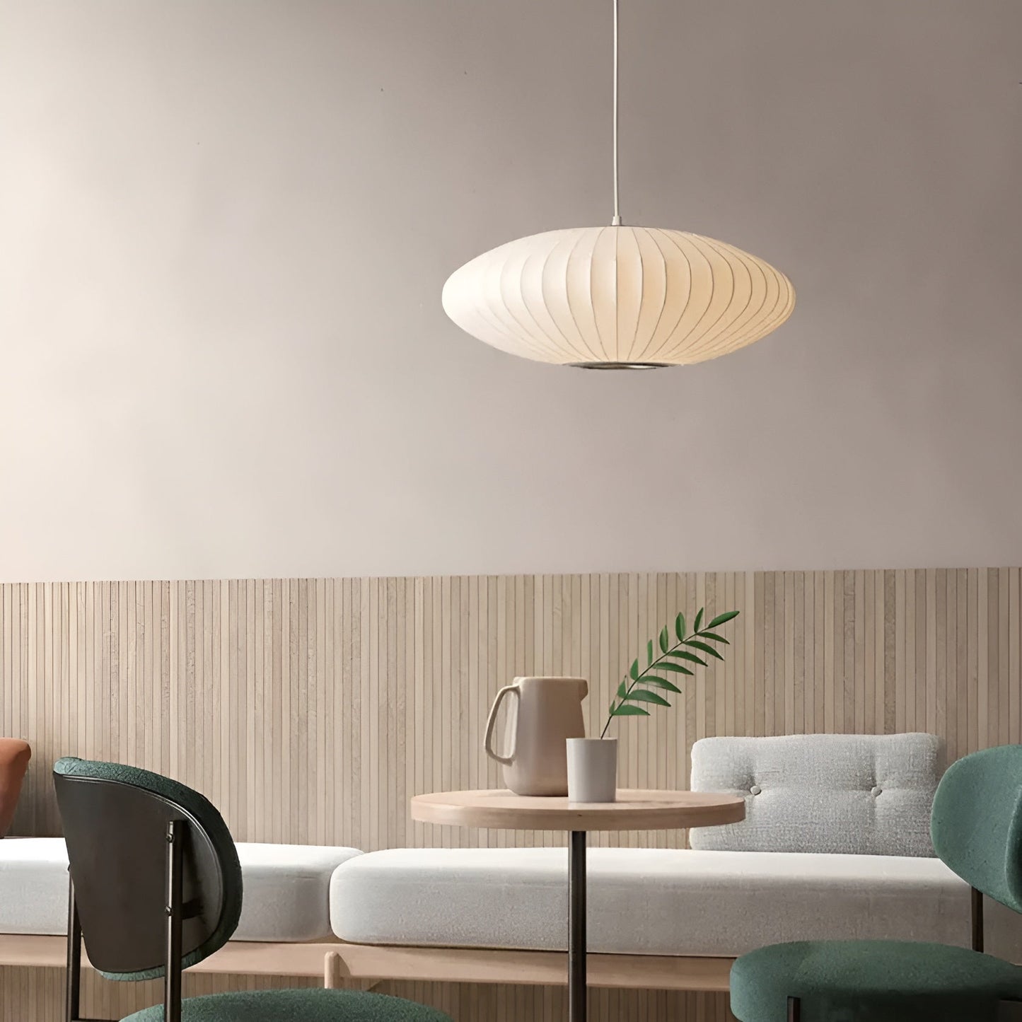 SilkBreeze Light - Japanische Seiden-Pendelleuchte