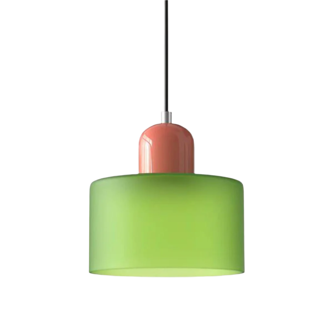 LumiGlas Design-Pendelleuchte - Europäische Retro Zylinder Pendelleuchte