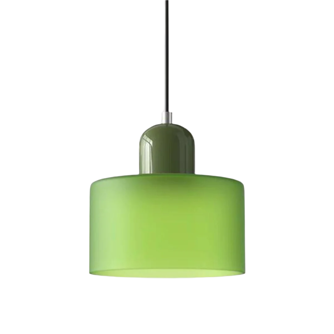 LumiGlas Design-Pendelleuchte - Europäische Retro Zylinder Pendelleuchte