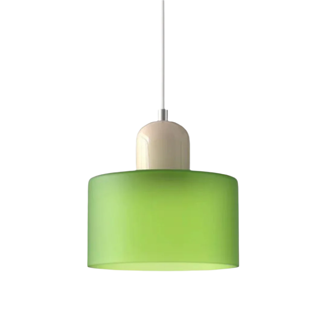 LumiGlas Design-Pendelleuchte - Europäische Retro Zylinder Pendelleuchte