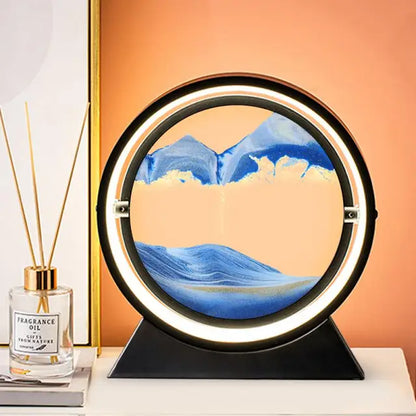 3D Sanduhr Tischlampe mit LED-Beleuchtung – Kreative Dekorative Beleuchtung