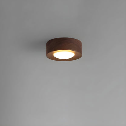 WalnutLume Light – Moderne LED-Deckenleuchte aus Walnussholz