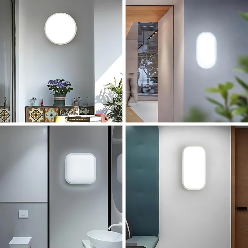 SimpleBright | Feuchtigkeitsresistente LED-Wandleuchte für außen mit modernem Design