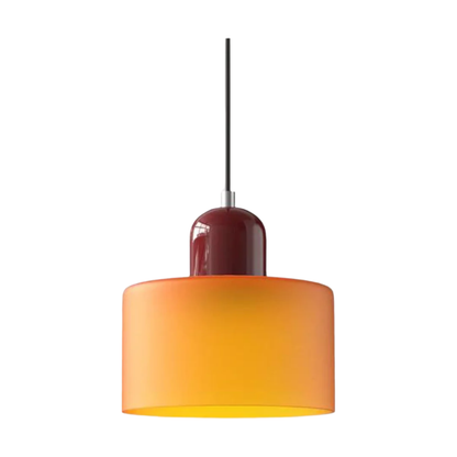 LumiGlas Design-Pendelleuchte - Europäische Retro Zylinder Pendelleuchte