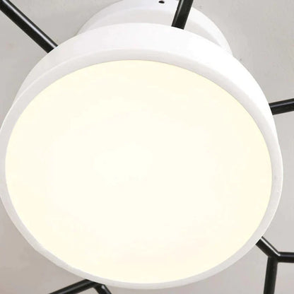 Moderne schlichte runde LED-Deckenleuchte